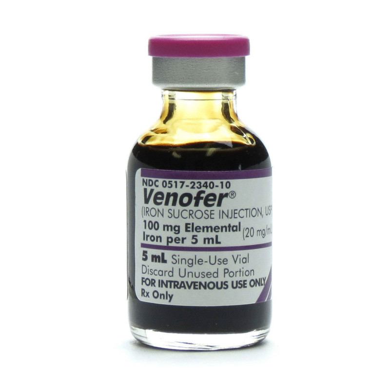 Venofer Hộp 5 Lọ - Điều Trị Thiếu Sắt Cơ Thể