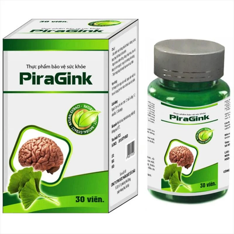 Viên Uống Hoạt Huyết Dưỡng Não Piragink – 30 viên Viên Uống Hoạt Huyết Dưỡng Não Piragink – 30 viên