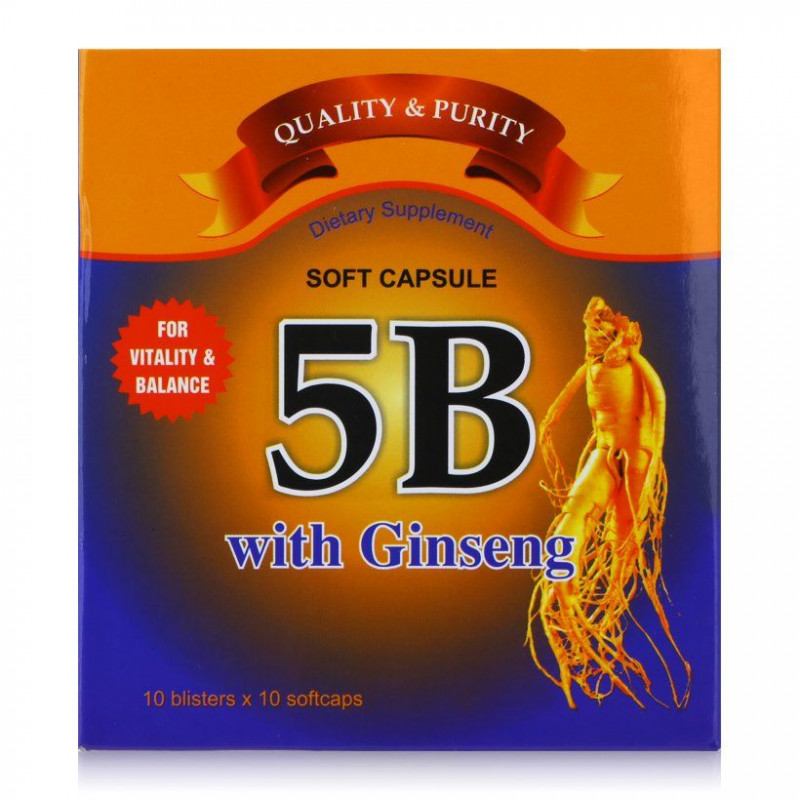 Vitamin 5B With Ginseng Usa
