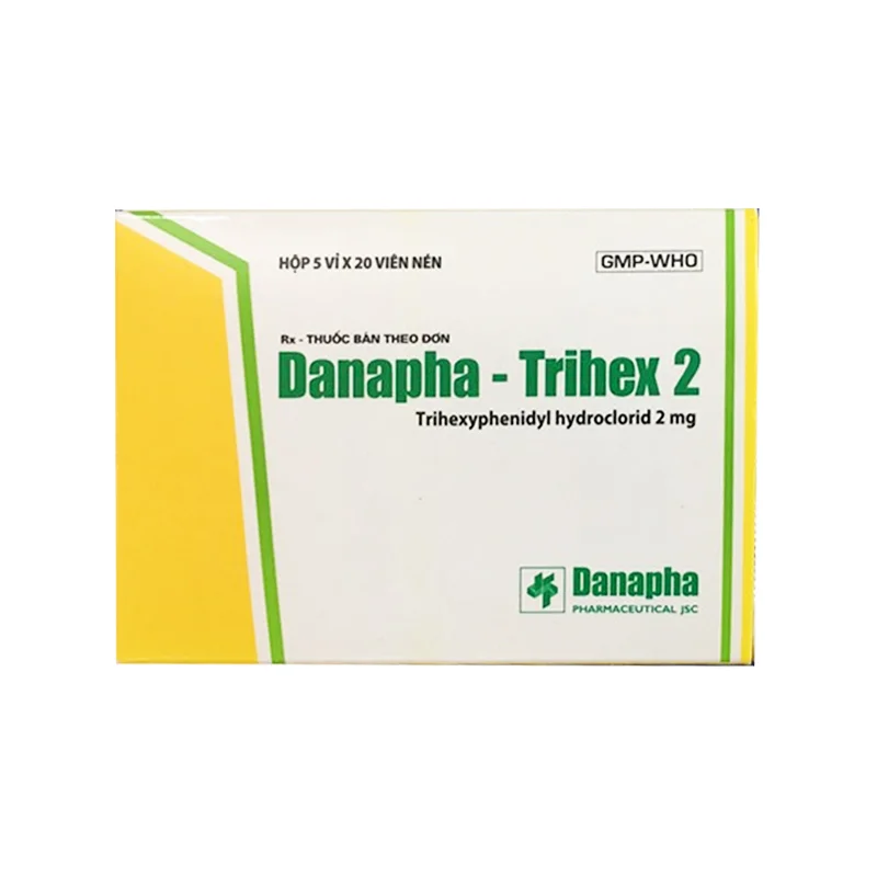 Danapha Trihex 2 Hộp 100 Viên – Phụ Trị Các Dạng Parkinson.