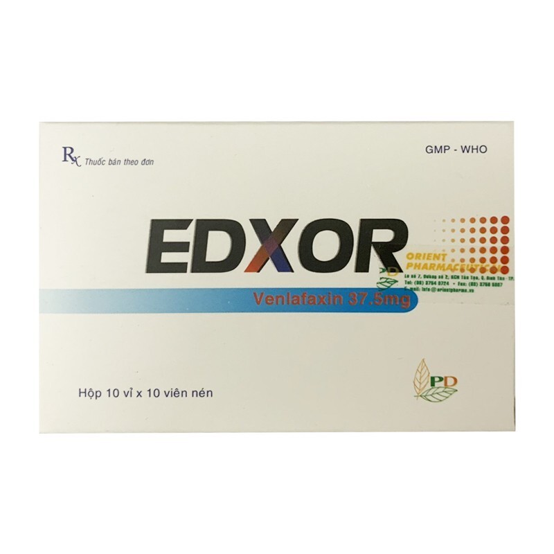Thuốc Edxor 37.5mg - Hộp  100 Viên - Điều Trị Bệnh Trầm Cảm