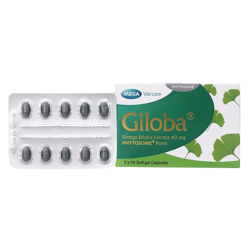 Giloba - Hộp 30 Viên - Điều Trị Suy Giảm Trí Nhớ