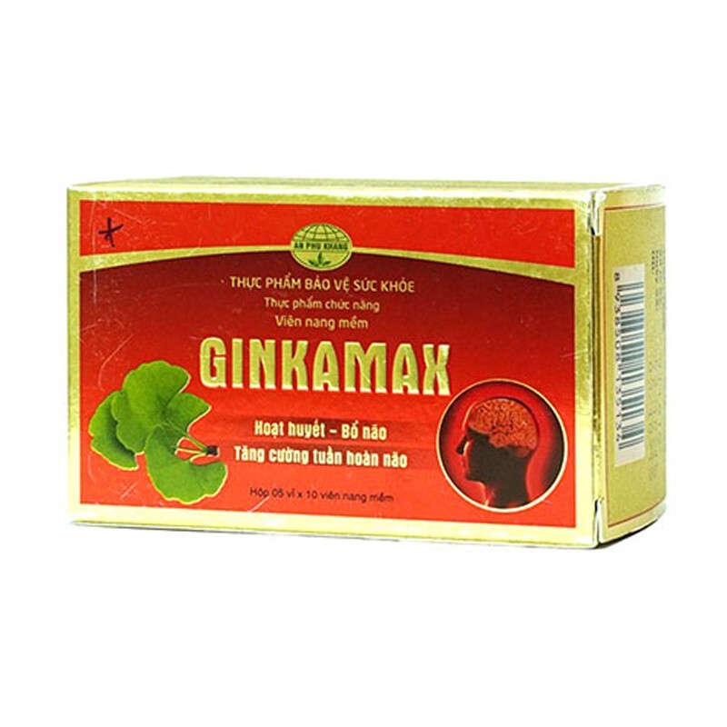 Ginkamax - Hộp 50 Viên - Cải Thiện Tuần Hoàn Máu Não