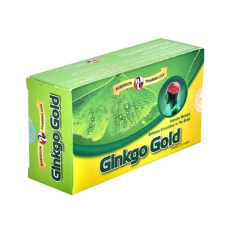 Ginkgo gold Hộp 30 viên - Hỗ trợ tăng cường tuần hoàn não