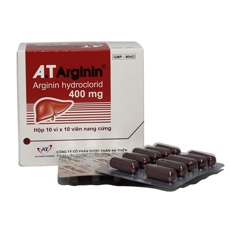 A.T Arginin 400mg Hộp 100 Viên – Điều Trị Rối Loạn Khó Tiêu A.T Arginin 400mg Hộp 100 Viên – Điều Trị Rối Loạn Khó Tiêu