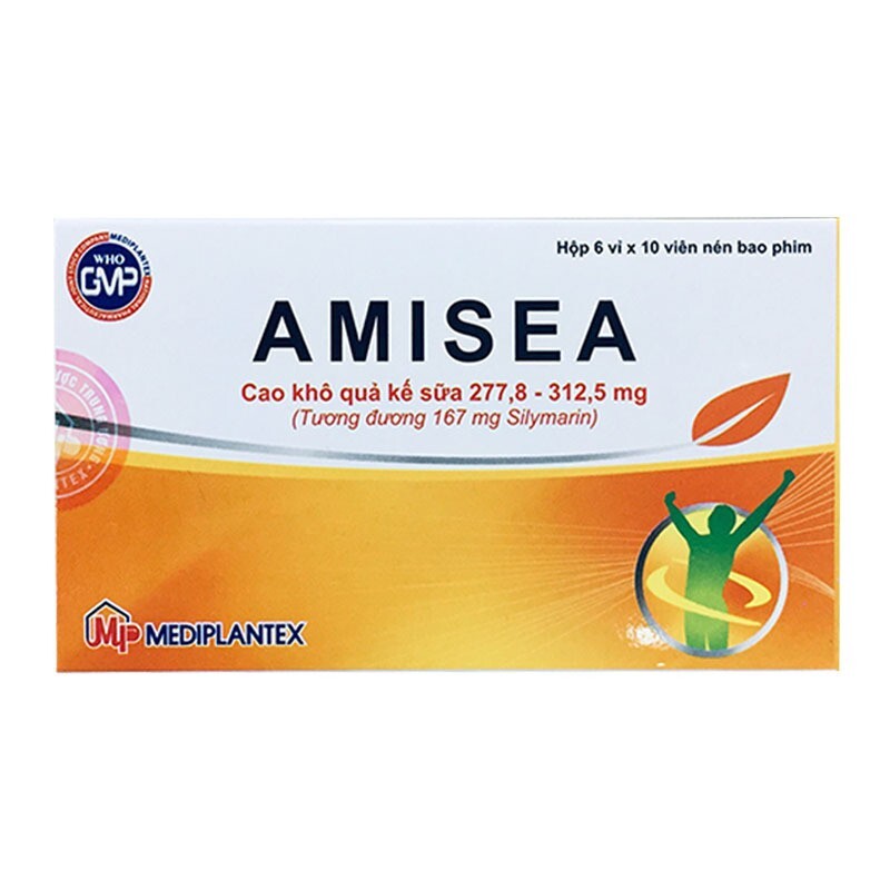 Amisea Hộp 60 Viên - Hỗ Trợ Hệ Tiêu Hóa