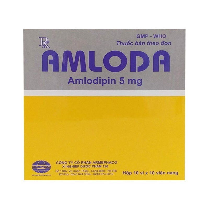 Thuốc Amloda Hộp 100 Viên - Điều Trị Cao Huyết Áp