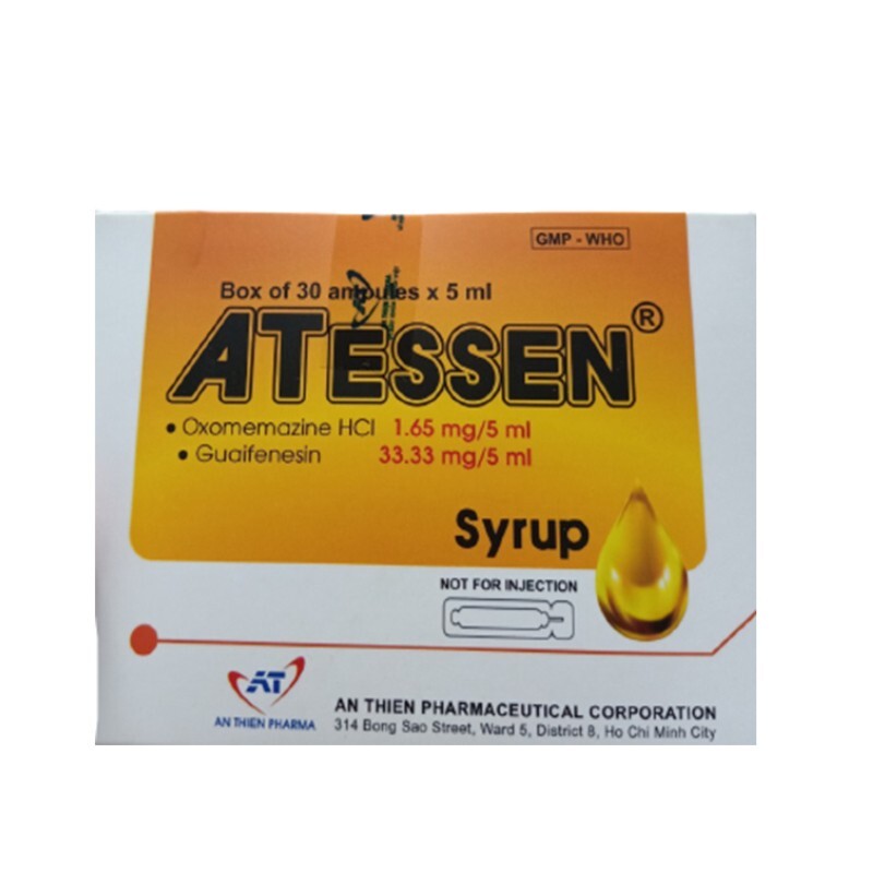 Atessen Hộp 30 Ống 10ml – Điều Trị Triệu Chứng Ho Khan