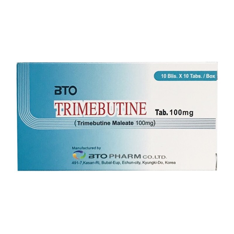 BTO Trimebutire 100mg - Hộp 100 Viên - Trị Rối Loạn Tiêu Hóa