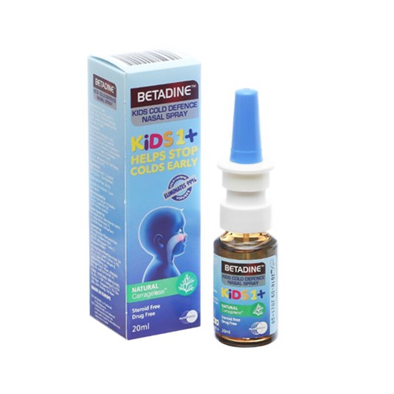 Betadine Kids 1+ Lọ 20ml - Hỗ Trợ Điều Trị Cảm Lạnh