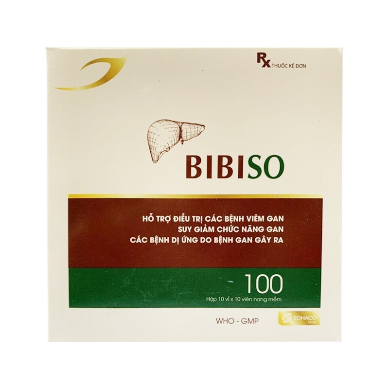 Thuốc Bibiso - Hộp 100 Viên - Hỗ Trợ Điều Trị Bệnh Viêm Gan