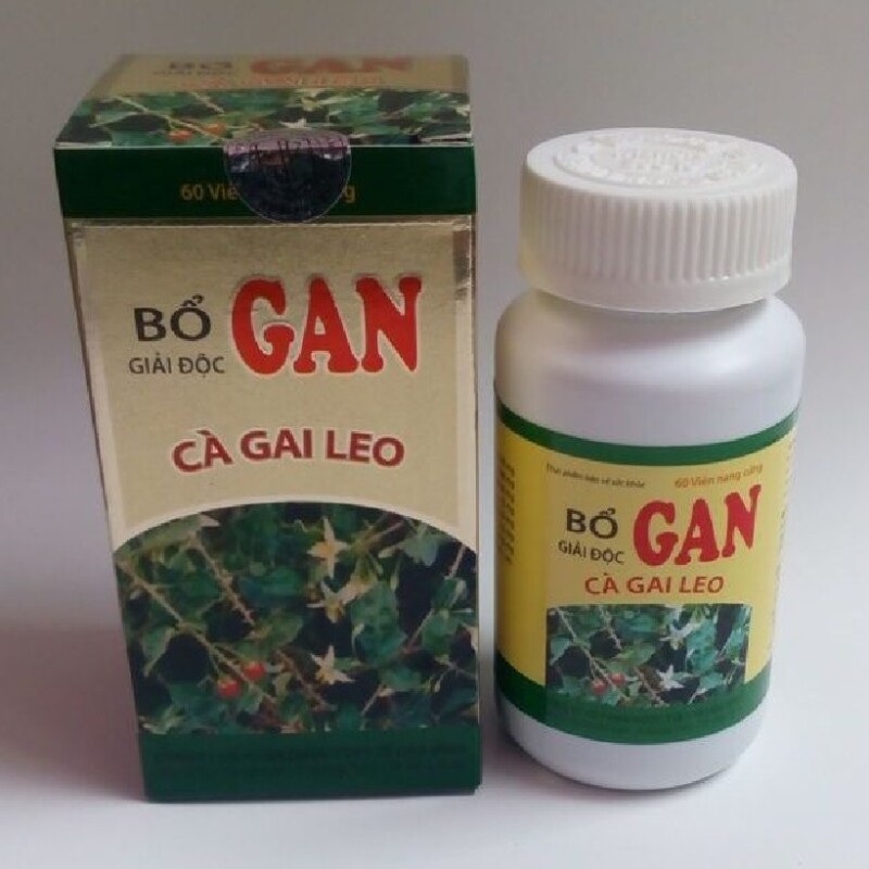 Bổ Gan giải độc Cà gai leo – Bảo vệ tế bào gan – Lọ 60 viên