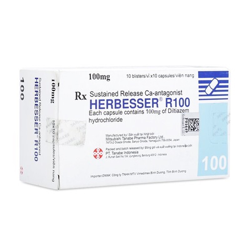 Herbesser R100 Hộp 100 Viên – Điều Trị Cao Huyết Áp