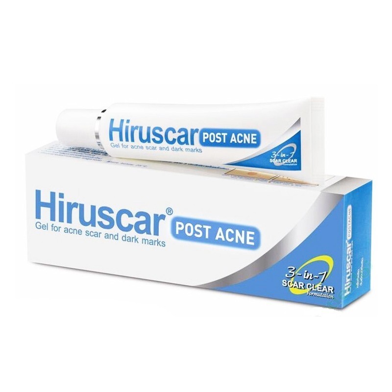 Kem Hiruscar Post Acne 10g - Điều trị sẹo thâm do mụn