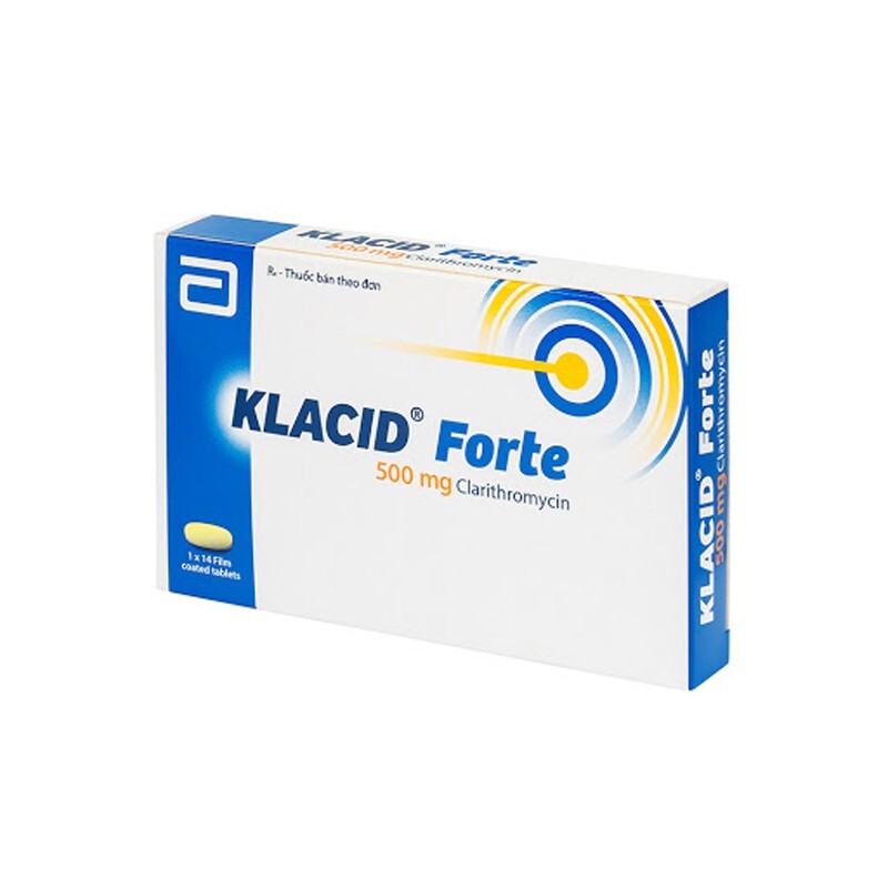 Klacid Forte Hộp 14 Viên - Điều Trị Viêm Xoang, Viêm Tai Giữa