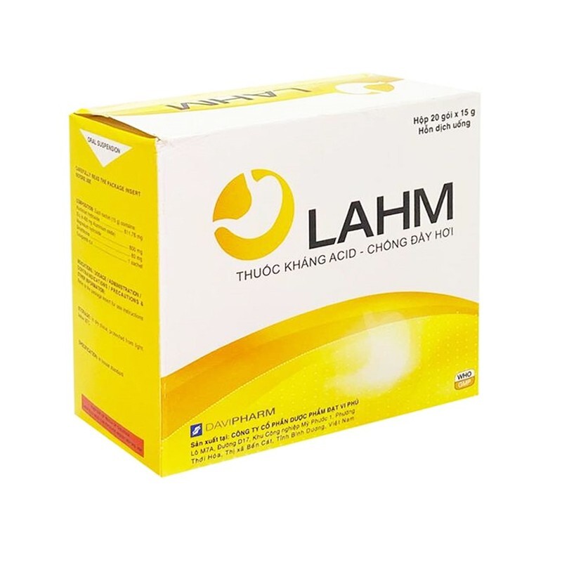 LAHM Hộp 20 gói – Thuốc kháng acid dịch vị dạ dày