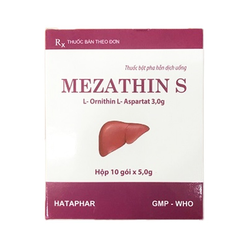 Mezathin S Hộp 10 gói - Điều trị tăng amoniac máu