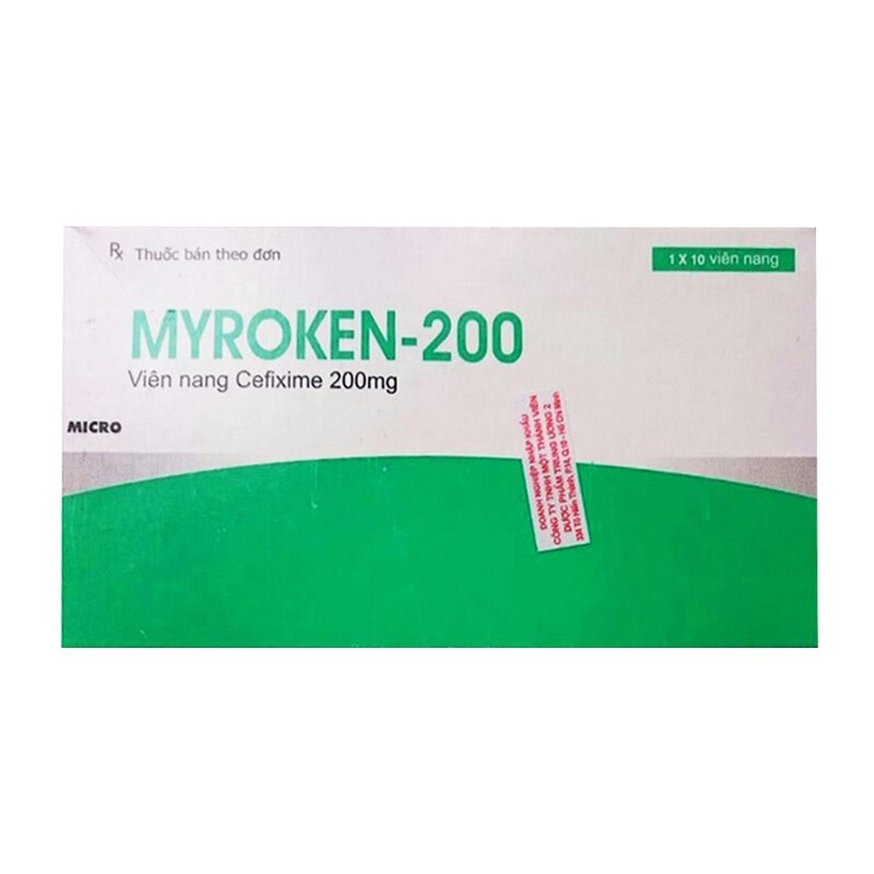 Myroken 200mg Hộp 10 Viên – Thuốc Kháng Sinh Trị Bệnh