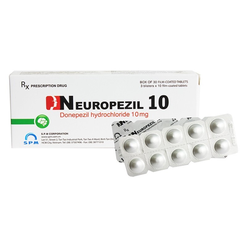 Neuropezil 10 Hộp 30 Viên – Điều Trị Giảm Trí Nhớ Bệnh Alzheimer