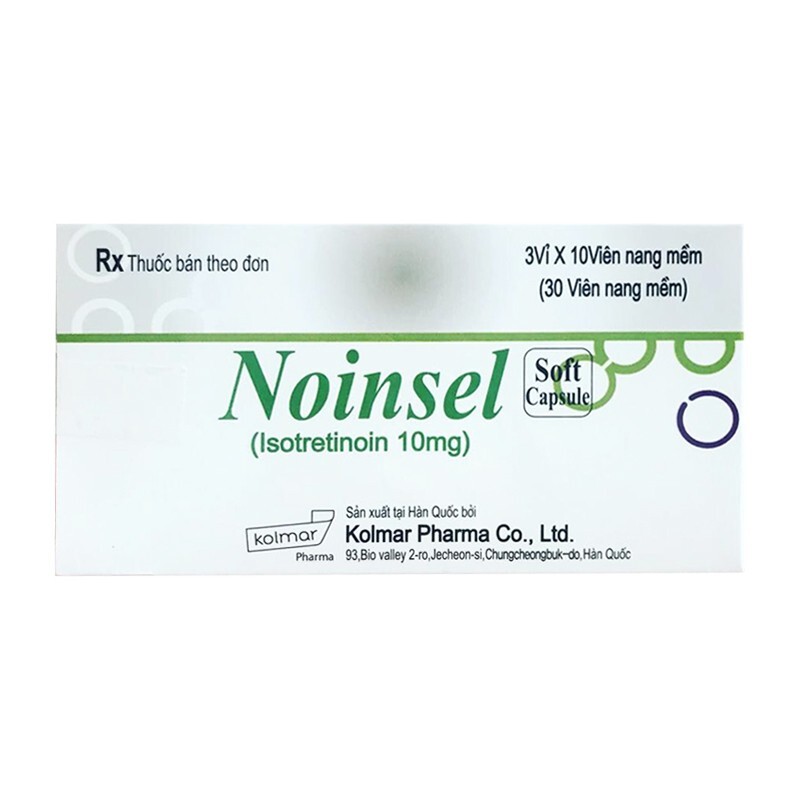Noinsel 10mg Hộp 30 viên - Điều trị mụn trứng cá