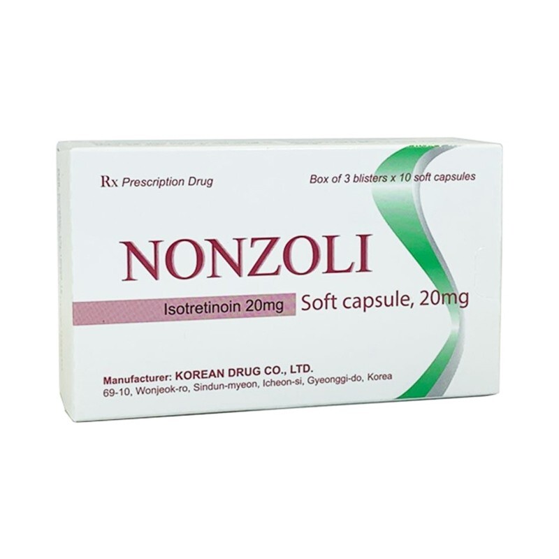Nonzoli Hộp 30 viên – Điều trị mụn trứng cá hiệu quả