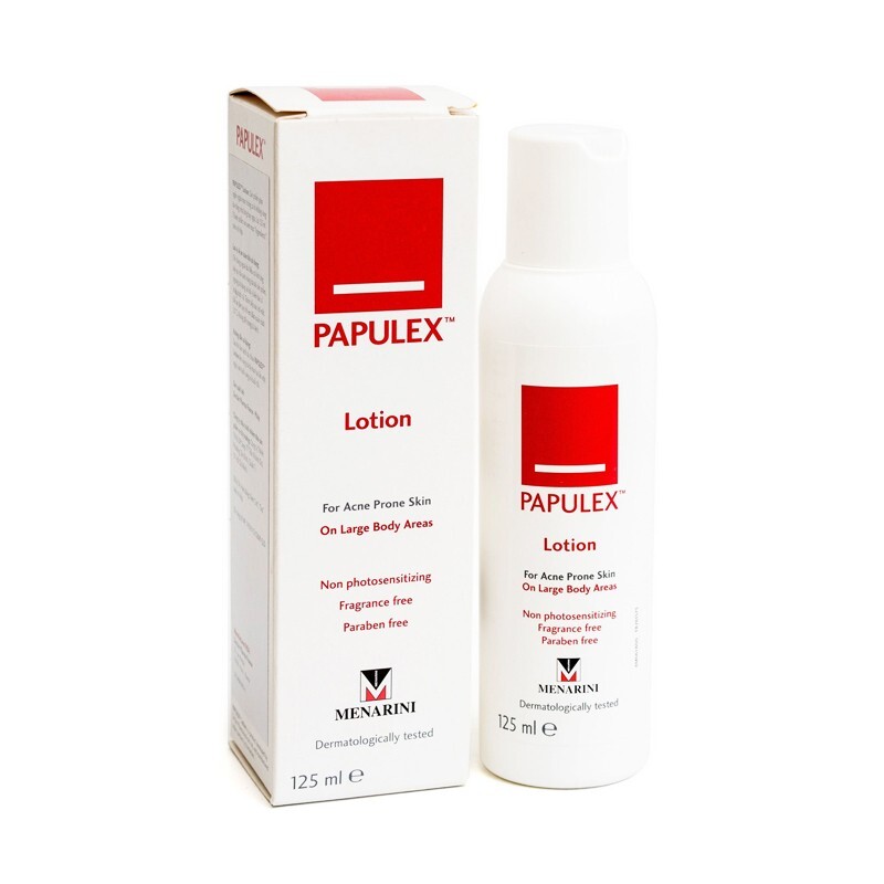 Papulex Lotion Hộp 125ml – Hỗ trợ khắc phục mụn lưng và ngực