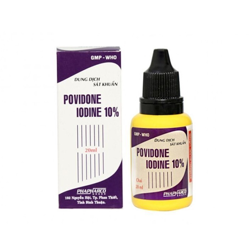 Povidone Chai 20ml – Dung dịch sát khuẩn