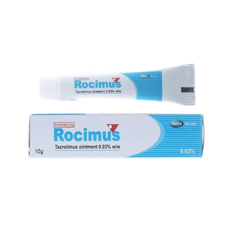 Rocimus 0.03 Tuýp 10g – Điều trị chàm da thể tạng
