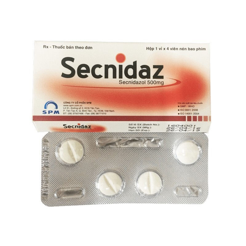Secnidaz Hộp 4 Viên – Điều Trị Amid Ở Ruột Và Gan