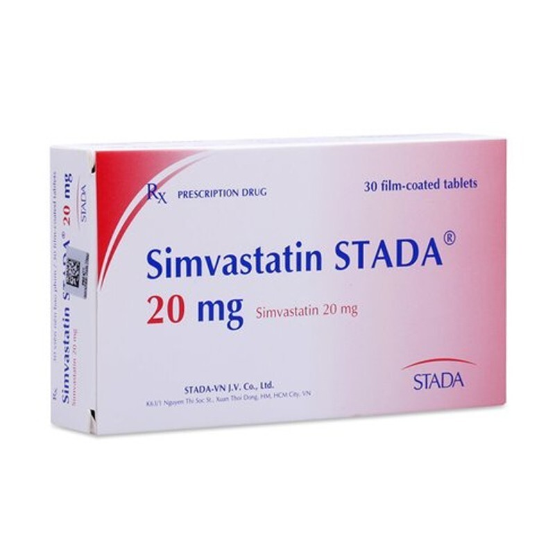 Thuốc Simvastatin Stada 20mg – Tăng Cholesterol Máu