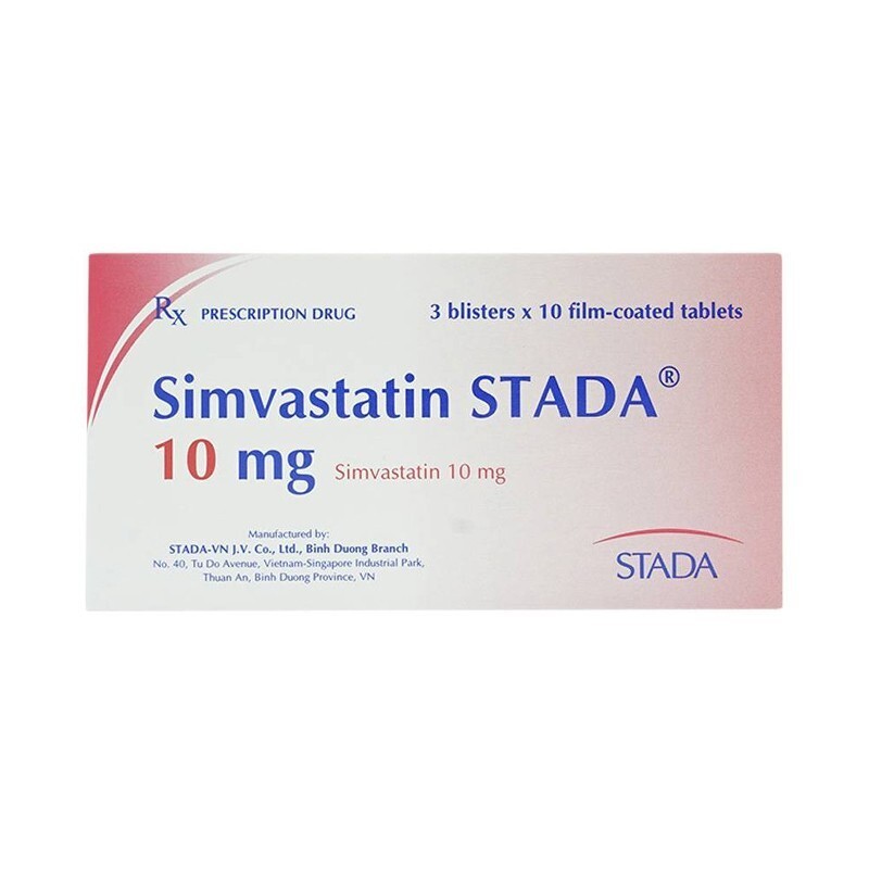 Simvastatin Stada 10mg – Tăng cholesterol máu