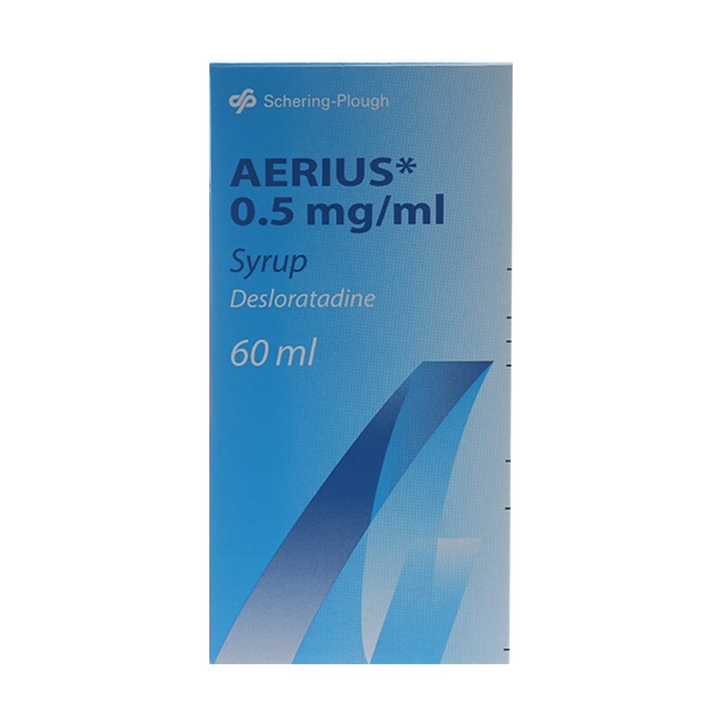 Siro Aerius 0,5mg Chai 60ml - Điều trị viêm mũi dị ứng