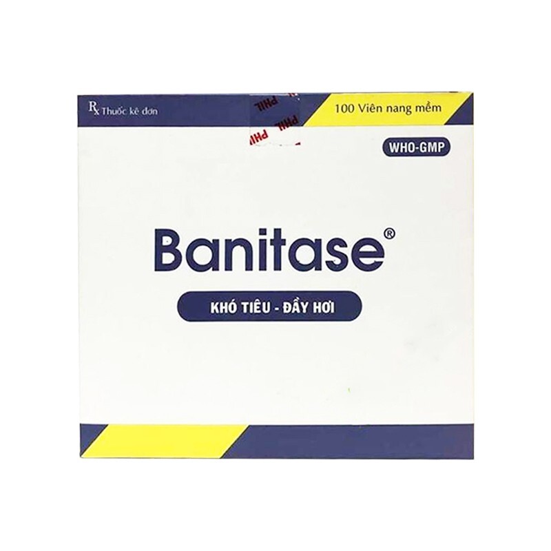 Batinase Hộp 100 viên – Điều trị đầy hơi khó tiêu