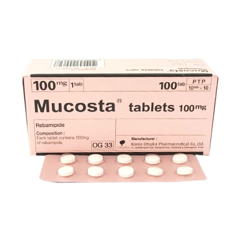 Mucosta 100mg Hộp 100 viên – Điều trị bệnh loét dạ dày