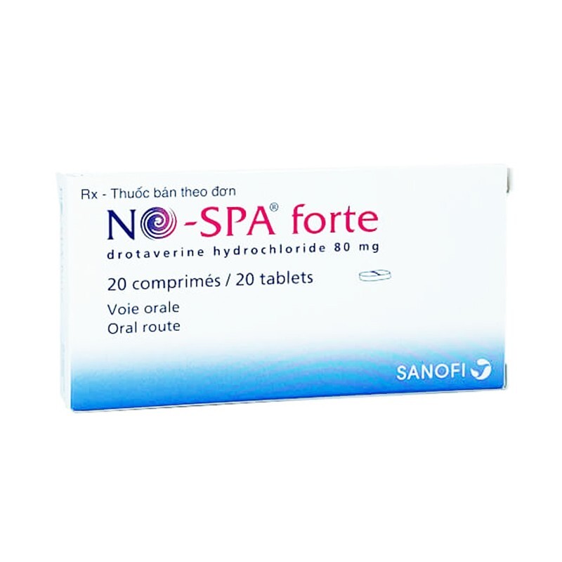 Nospa Forte 80mg Hộp 20 viên – Chống co thắt