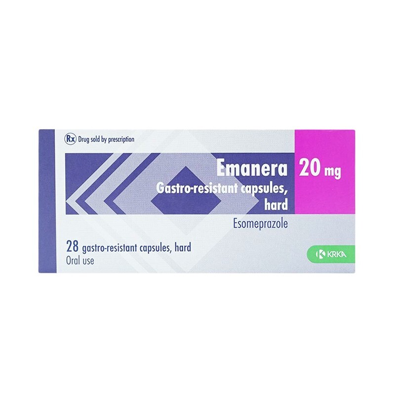 Emanera 20mg Hộp 28 viên – Điều trị trào ngược dạ dày thực quản