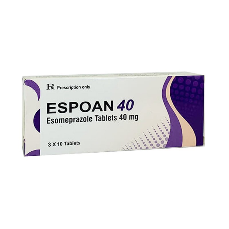 Espoan 40mg Hộp 30 viên – Điều trị trào ngược dạ dày thực quản