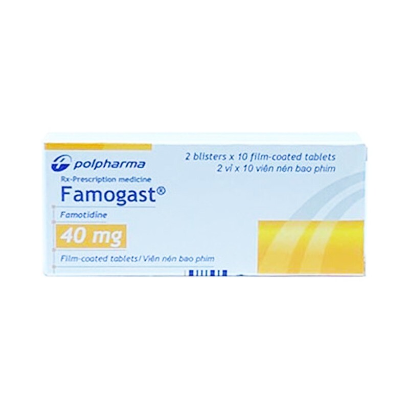 Famogast 40mg Hộp 20 viên – Điều trị bệnh loét dạ dày tá tràng