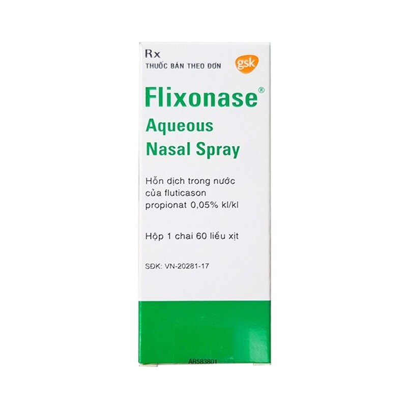 Thuốc xịt mũi Flixonase 0.05% – Điều trị viêm mũi dị ứng