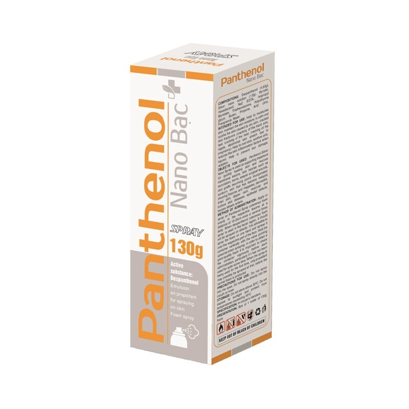 Xịt Bỏng Panthenol Spr.130g – Hỗ Trợ Làm Lành Vết Thương Da