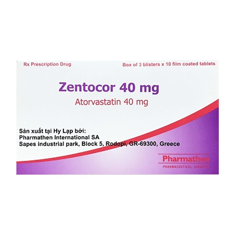Zentocor 40mg Hộp 30 Viên – Hạ Cholesterol Máu