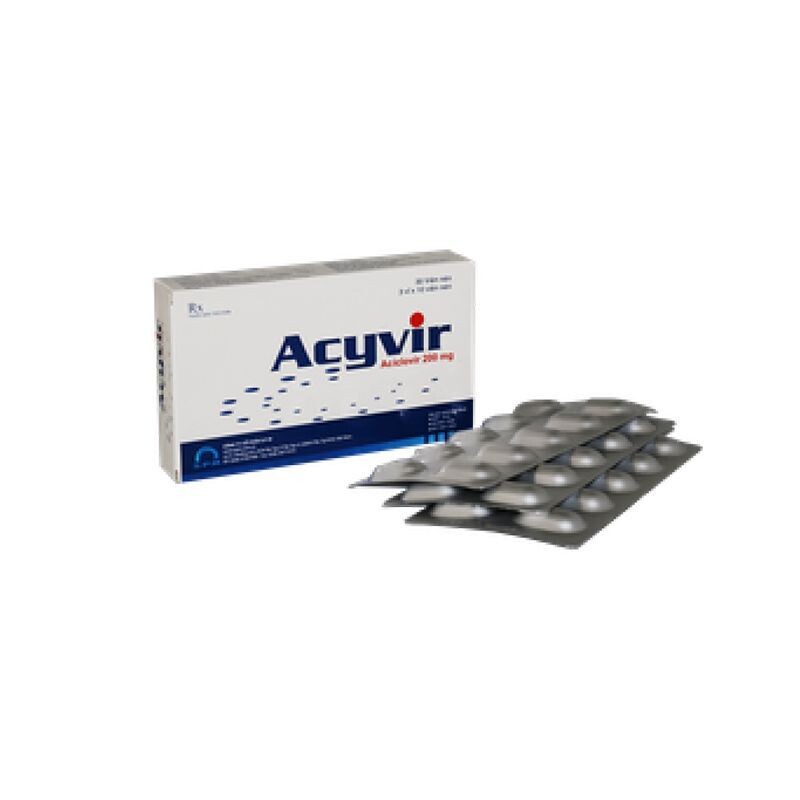 Acyvir 200mg Hộp 30 Viên