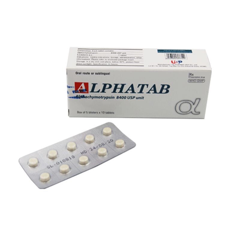 Alphatab Hộp 50 Viên – Điều Trị Phù Nề