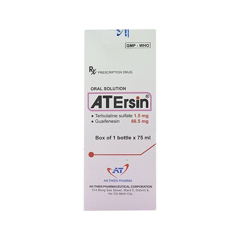 Atersin Chai 75ml – Điều trị ho do hen phế quản