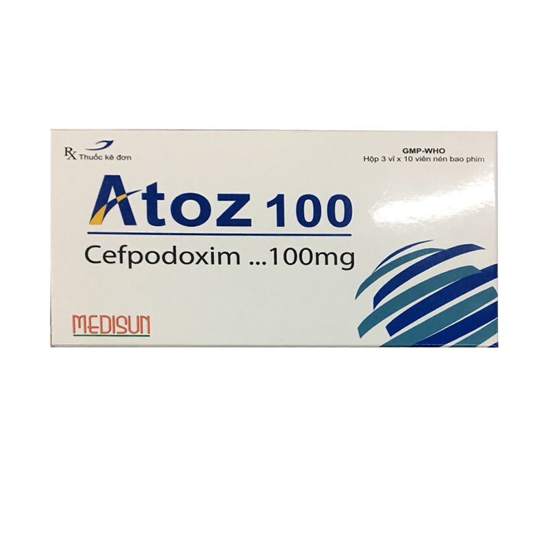Atoz 100 Hộp 30 Viên – Trị Nhiễm Khuẩn Hô Hấp Trên