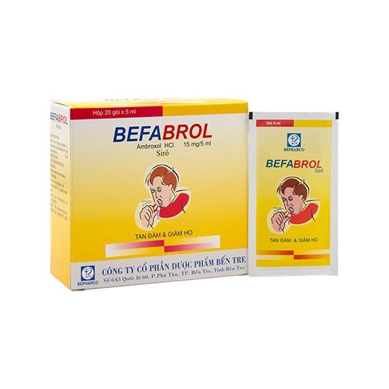 Befabrol Hộp 20 Gói – Điều Trị Bệnh Đường Hô Hấp