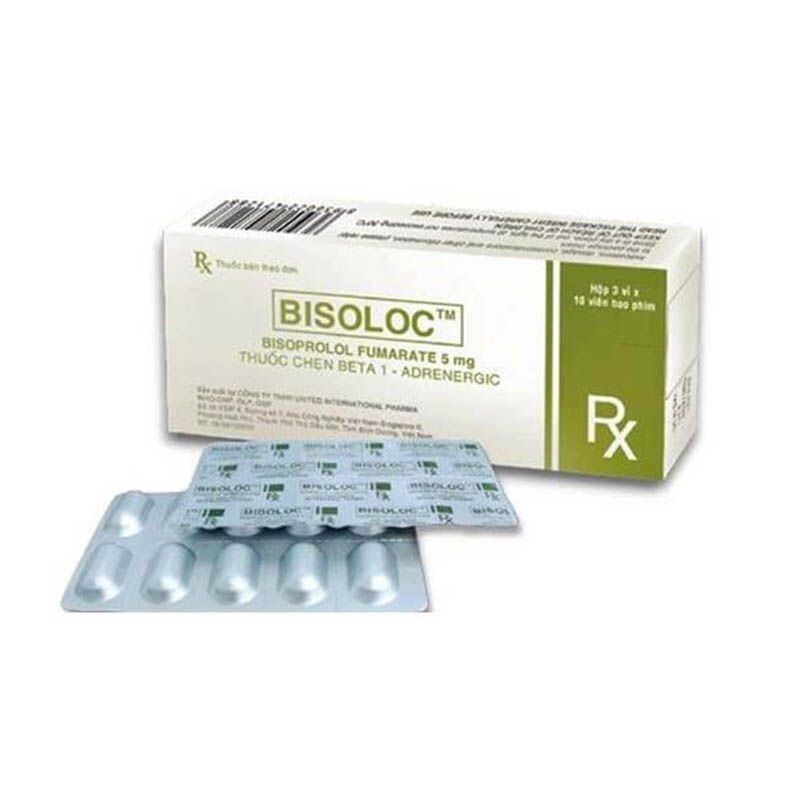 Bisoloc hộp 30 viên – Điều trị tăng huyết áp và bệnh mạch vành
