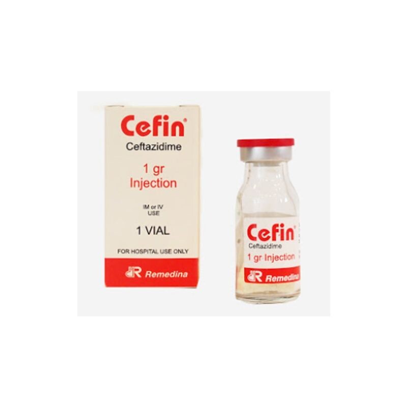 Cefin Hộp 1 Lọ + 1 Ống Nước Cất – Trị Nhiễm Trùng Hô Hấp