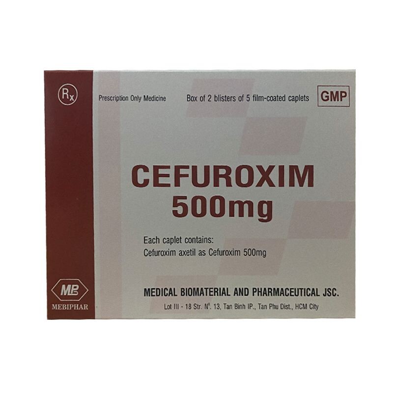 Cefuroxim 500mg hộp 10 viên – Thuốc kháng sinh