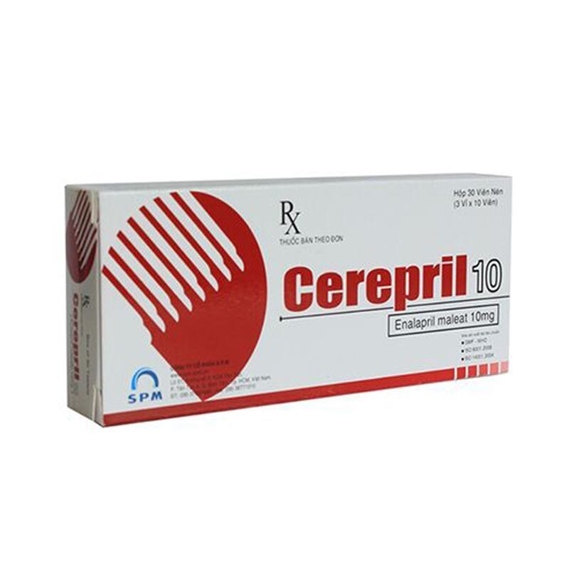 Cerepril 10 Hộp 30 Viên – Điều Trị Tăng Huyết Áp Vô Căn